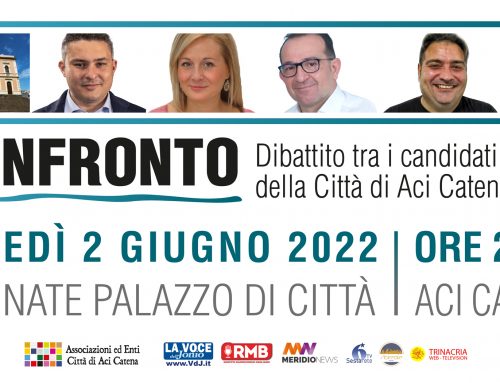 IL CONFRONTO: DIBATTITO TRA I CANDIDATI SINDACO DELLA CITTÀ DI ACI CATENA